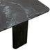 Harbor 54" Hexagonal Lava Marble Coffee Table in Dark Walnut - World Interiors