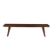 Lisbon 70" Dining Bench in Royal Brown - World Interiors