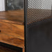 Mescalero 23" Iron and Mango Wood Bar Cabinet - World Interiors