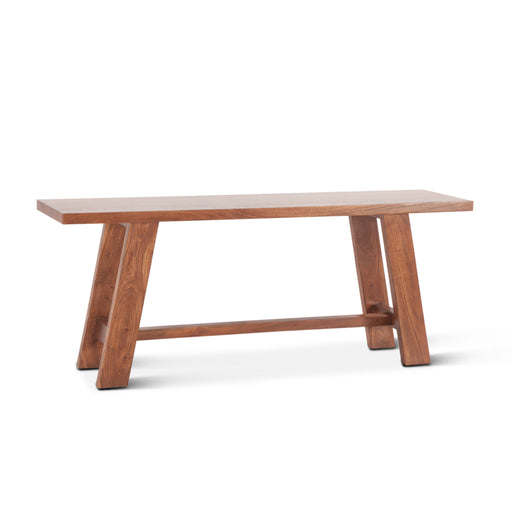 Stavenger 60" Acacia Wood Counter Bench in Cinnamon Brown - World Interiors