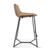 Brisben Modern Open Back Hand Washed Leather Counterstool - World Interiors