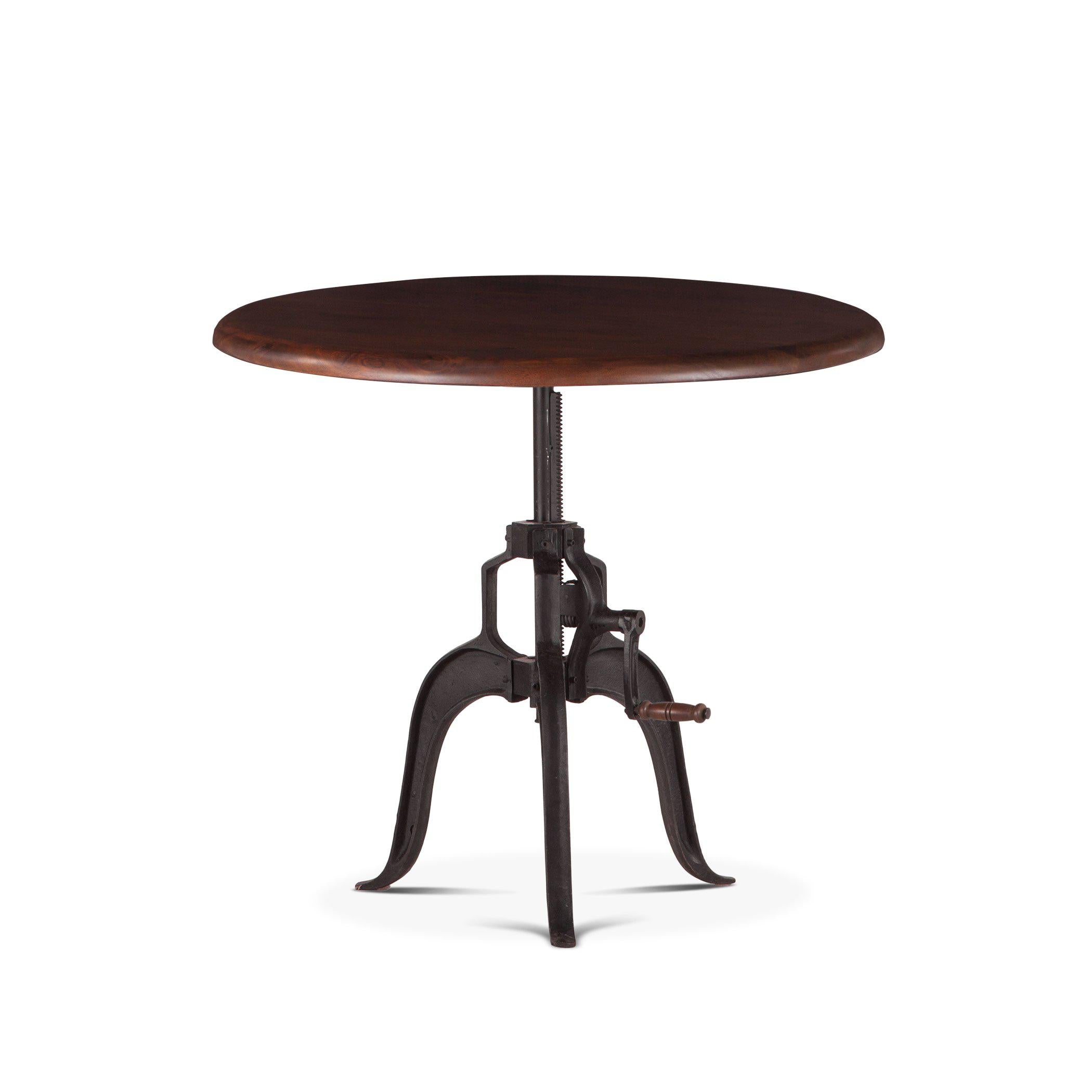 Artezia Adjustable Height Acacia Wood Bistro Table - World Interiors