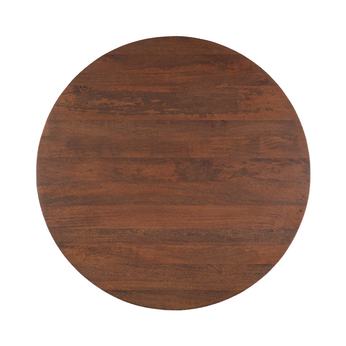Vallarta Carved Wood Round Gathering Table - World Interiors