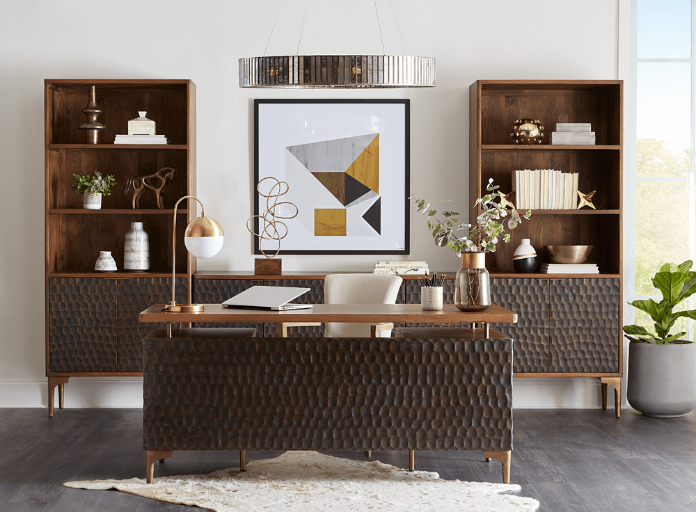 Vallarta 66 - Inch Two Tone Mango Wood Desk - World Interiors