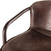 Chiavari Industrial Modern Leather Barstool - World Interiors