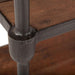 Paxton Rustic Industrial Rolling Console Table - World Interiors