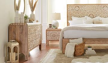 Handcrafted Solid Wood Bedroom Furniture