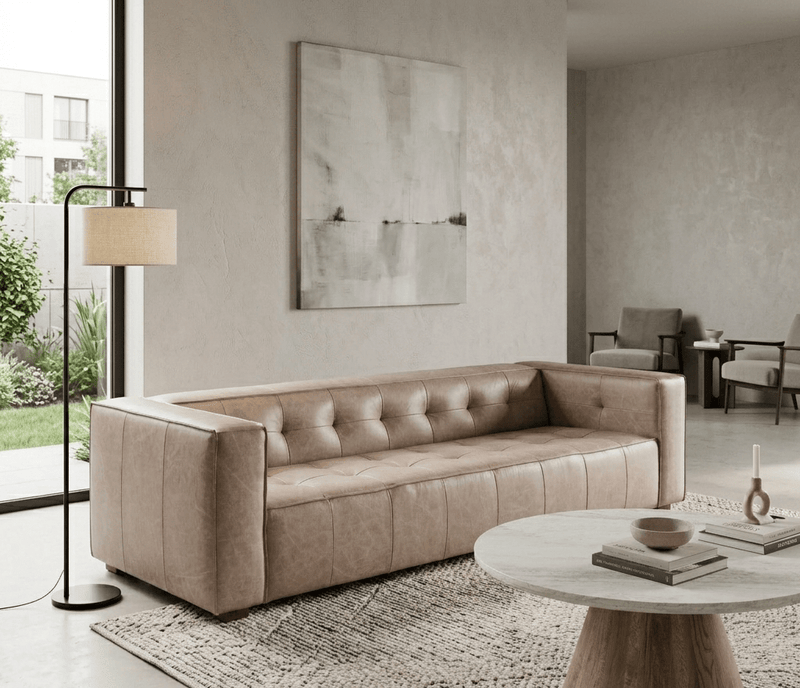 Portia Top-Grain Leather Sofas | World Interiors