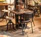 Sterling Industrial Modern Adjusting Barstool with Cowhide Seat - World Interiors