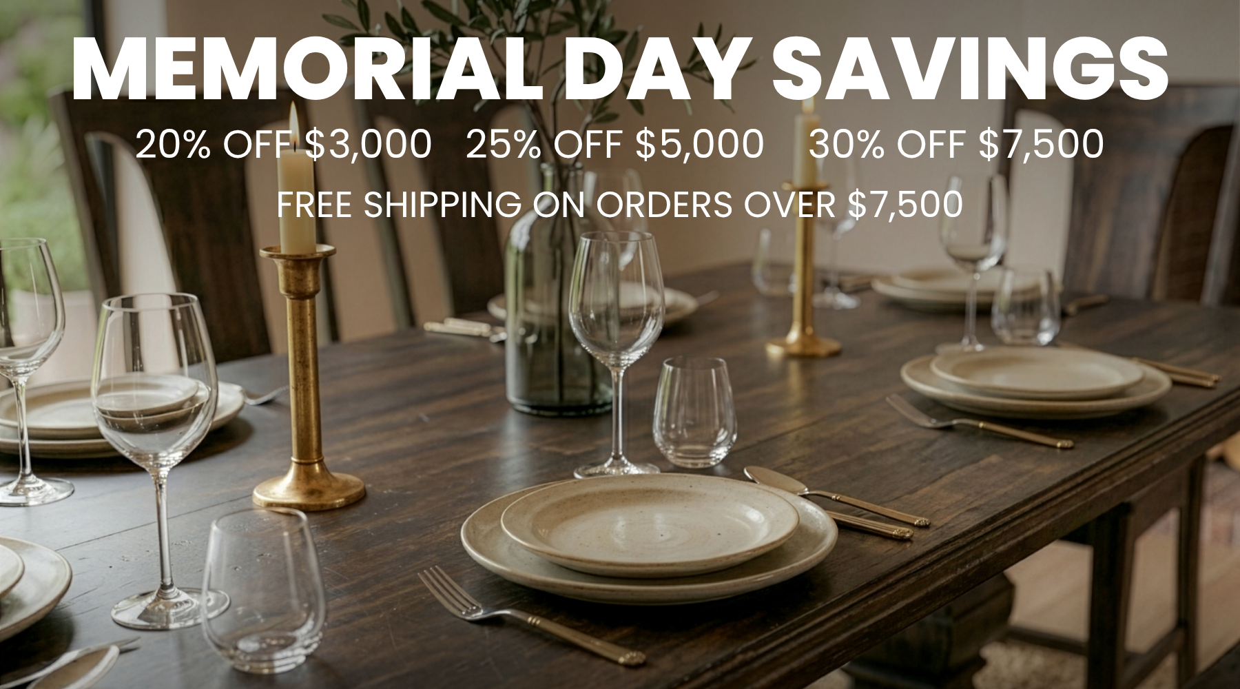 World Interiors Memorial Day Furniture Sale 