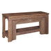 67" Solid Wood Console Table | Hand Carved Reclaimed Wood