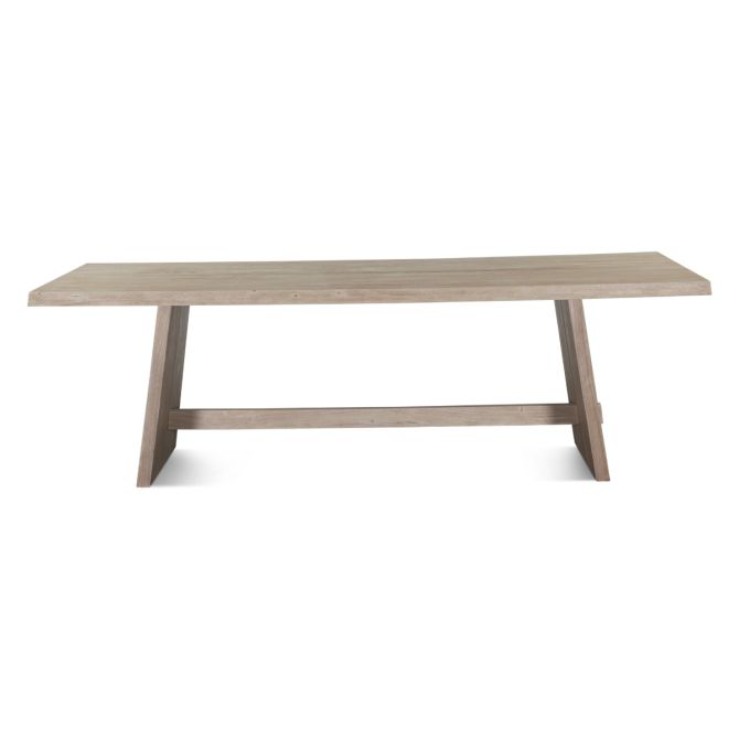 Acadia 94" Rustic Modern Dining Table in Driftwood - World Interiors