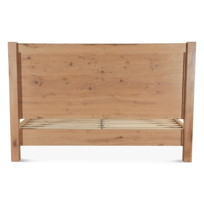 Alpine Modern Queen Platform Bed in Distressed Oak - World Interiors