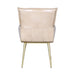 Brisben 23" Armchair in Antique Ivory Leather - World Interiors