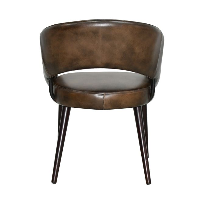 Brisben 23" Dining Chair in Antique Whiskey Leather - World Interiors