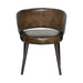 Brisben 23" Dining Chair in Antique Whiskey Leather - World Interiors