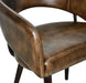 Brisben 23" Dining Chair in Antique Whiskey Leather - World Interiors