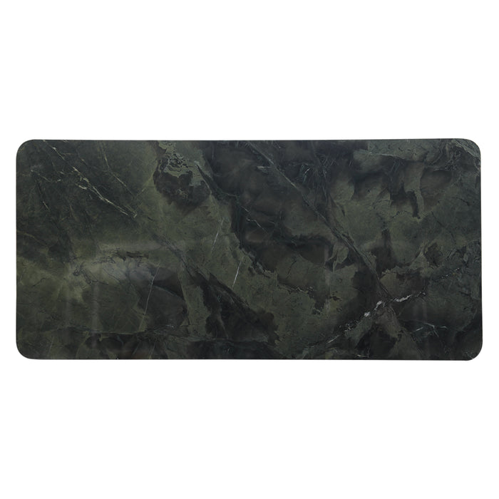 Notion 82" Dining Table in Green Marble with a Dark Mango Base