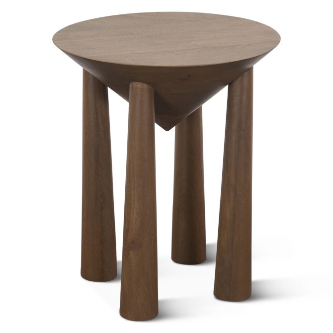 Notion Modern Side Table in Acorn Brown - World Interiors