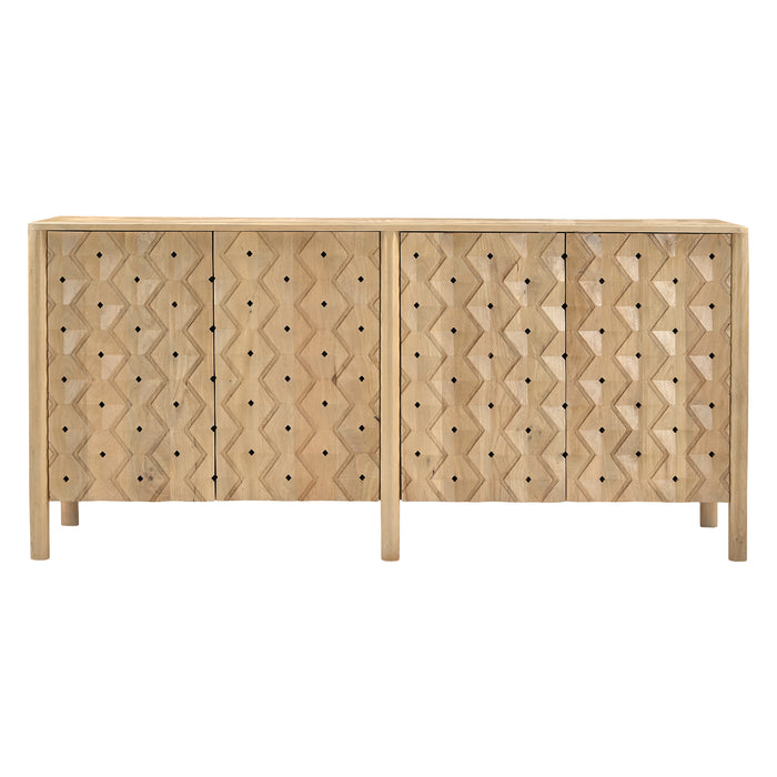 Vero 72" Four Door Sideboard in Light Mango