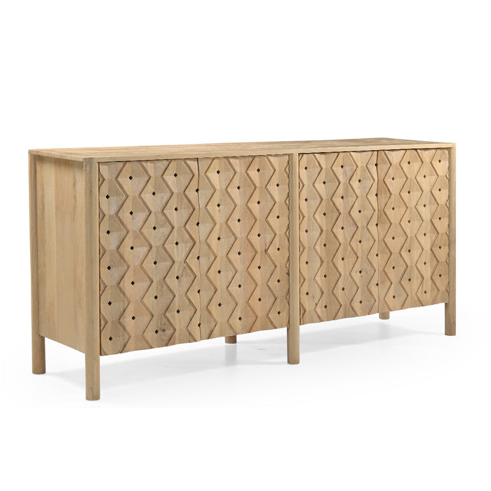 Vero 72" Four Door Sideboard in Light Mango