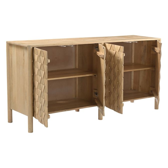 Vero 72" Four Door Sideboard in Light Mango