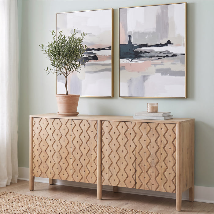 Vero 72" Four Door Sideboard in Light Mango