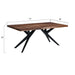 Rosewood 72" Live Edge Dining Table in Natural Sheesham - World Interiors