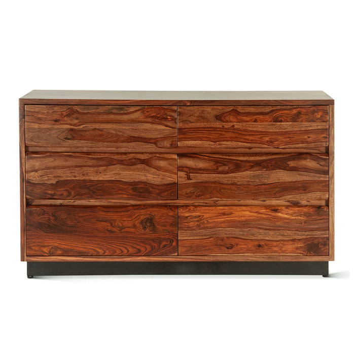 Elliston 62" Modern Sheesham Wood Dresser - World Interiors