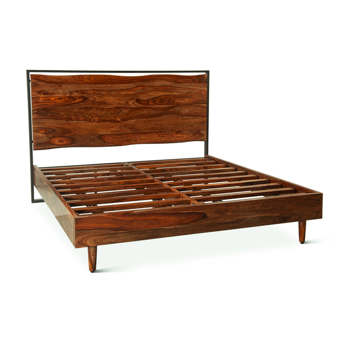 Elliston Modern Live Edge Bed - World Interiors