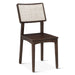 Calabasas 18" Cane Back Dining Chair in Dark Espresso - World Interiors