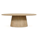 Calabasas 86" Modern Oval Dining Table in Natural White - World Interiors