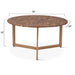 Mumbai 36" Modern Coffee Table in Tiger Eye Stone - World Interiors