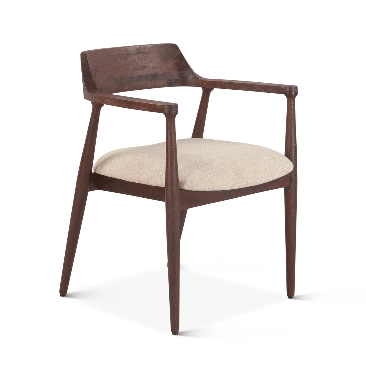 Oxford Mid Century Modern Dining Chair in Walnut World Interiors