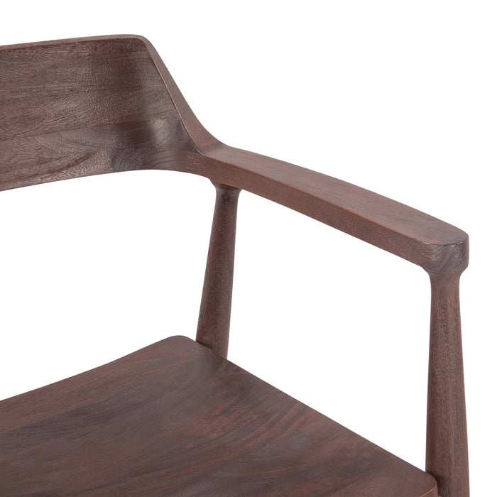 Oxford Mango Wood Dining Chair in Walnut - World Interiors