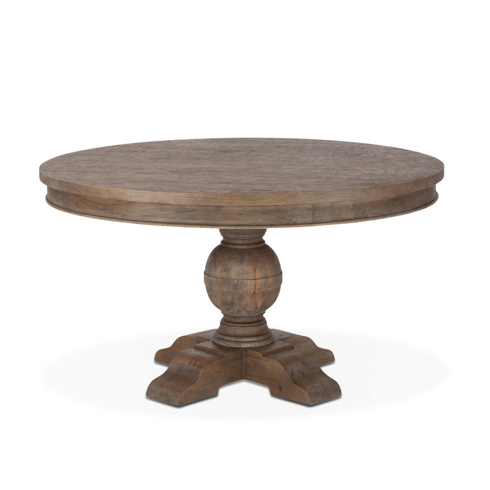 Chatham Downs 54" Round Weathered Teak Dining Table