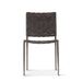 Lund 17" Buffalo Leather and Iron Dining Chair - World Interiors