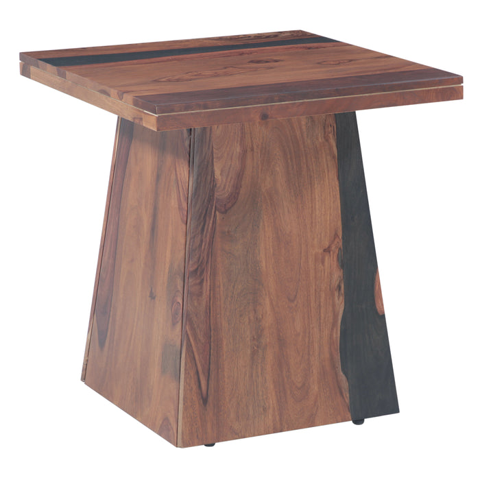 Delphine Side Table in Burnt Sheesham