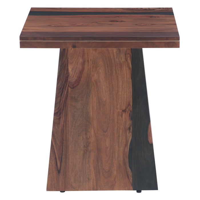 Delphine Side Table in Burnt Sheesham