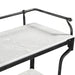 Calloway 50" White Marble Industrial Console Table - World Interiors