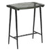 Calloway 17" Rustic Side Table with Glass Top - World Interiors