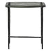 Calloway 17" Rustic Side Table with Glass Top - World Interiors