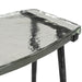 Calloway 17" Rustic Side Table with Glass Top - World Interiors