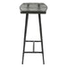 Calloway 17" Rustic Side Table with Glass Top - World Interiors