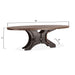 Rustic Revival Industrial Teak Wood Oval Shape Dining Table - World Interiors