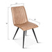 Brisben Vintage Modern Hand Washed Leather Dining Chair - World Interiors