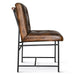 Brisben 19" Stockton Leather Dining Chair in Antique Whiskey - World Interiors