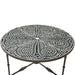 Ozark 40" Coffee Table with Floral Horn Inlay and Iron - World Interiors