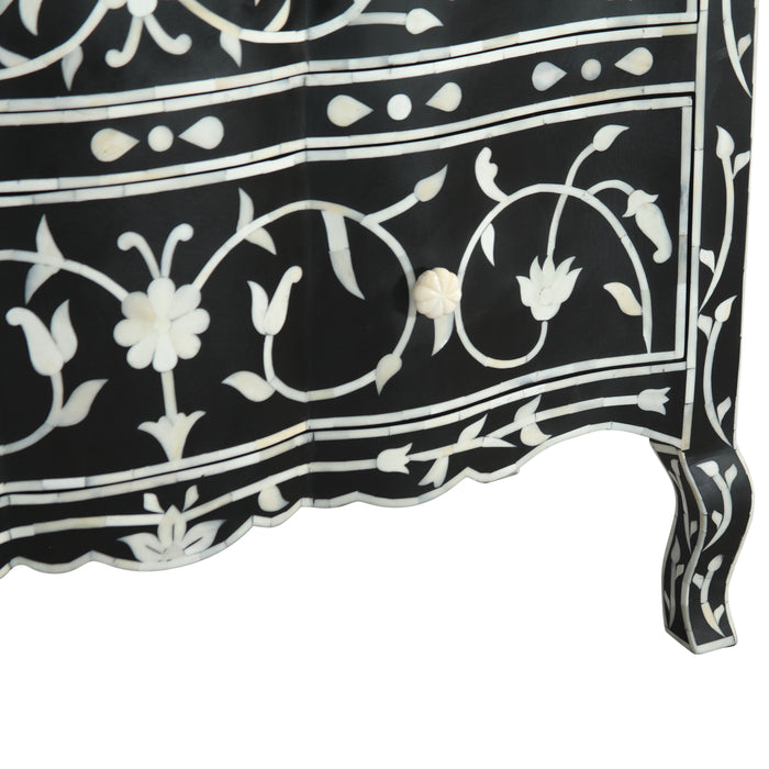 Ozark 42" Two Drawer Chest with Floral Horn Inlay - World Interiors