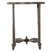 Ozark 20" Side Table with Floral Horn Inlay and Iron - World Interiors